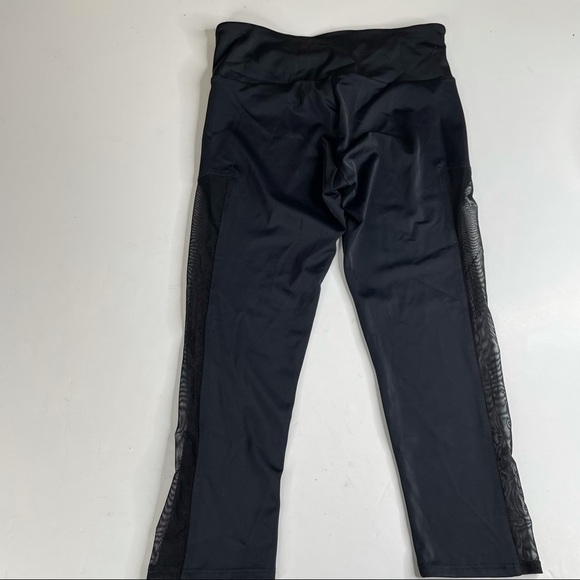Onzie Women’s Capri Length Black Leggings with Mesh Detail Small/Medium - Picture 2 of 7